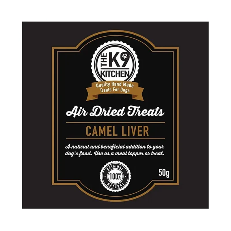 The K9 Kitchen Camel Liver Air Dried Dog Treats