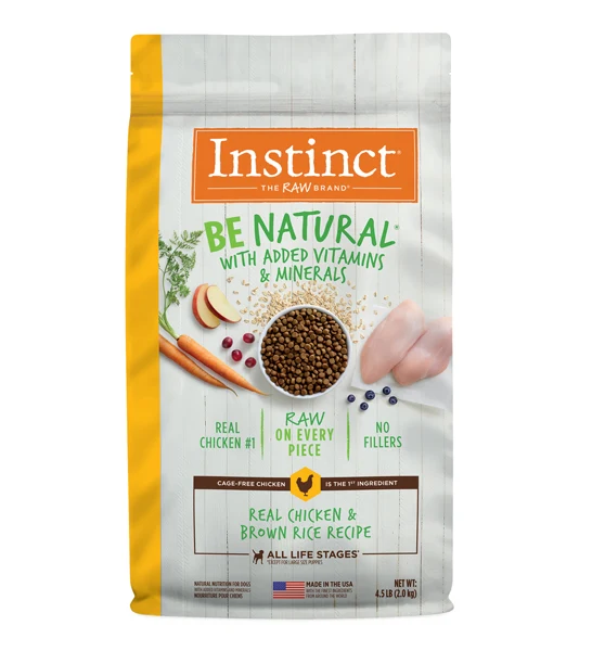 Instinct Be Natural Kibble Chicken & Brown Rice Dry Dog Food