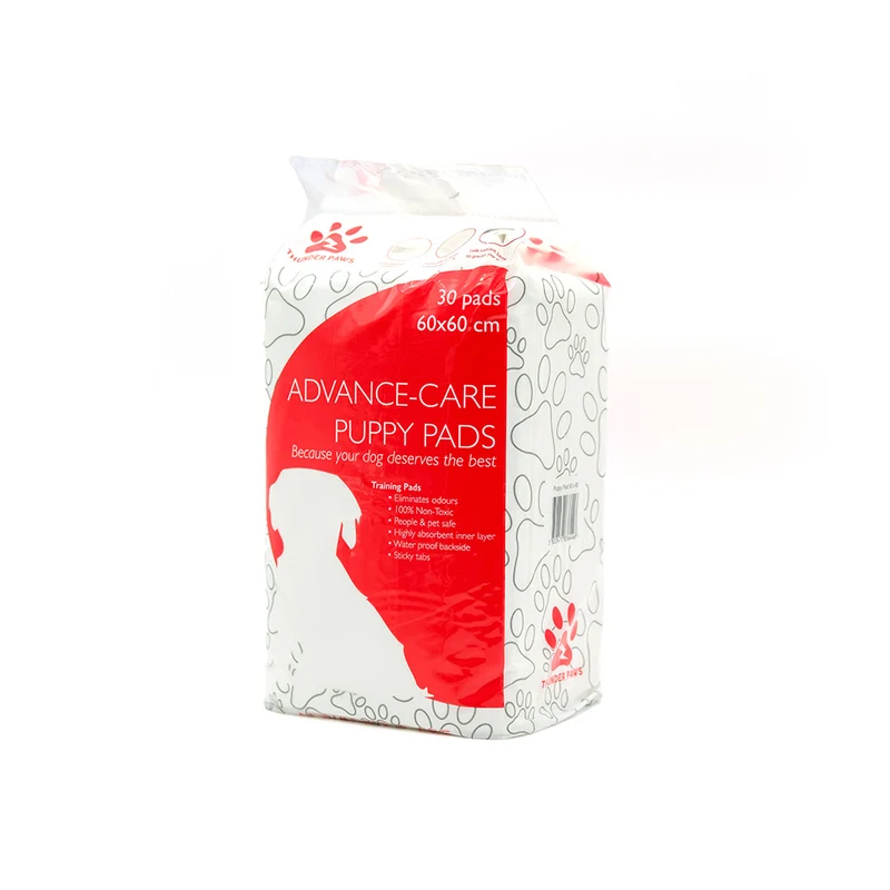 Thunder Paws Advance-Care Puppy & Kitten Pads 60x60cm 30pcs - Pack 0f 8
