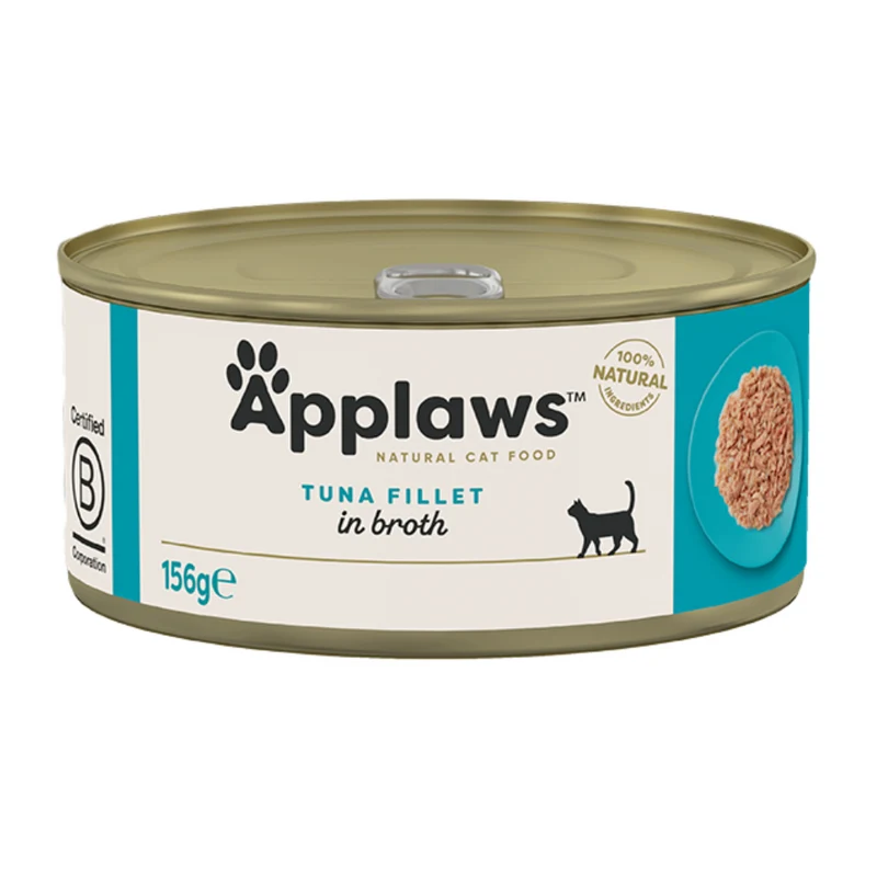 Applaws Natural Tuna Fillet Wet Cat Food 156G - Pack of 12