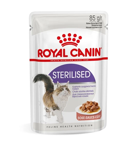 Royal Canin Sterilised Chunks In Gravy Adult Wet Cat Food 85G - Pack of 12