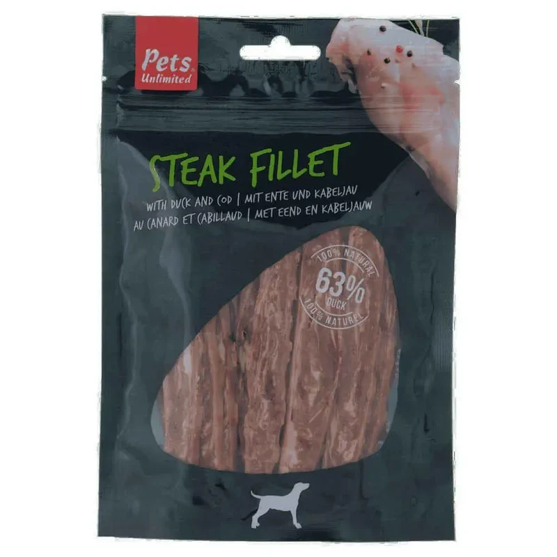 Snack Dog Pets Tiras de Pato Com Bacalao 100 g