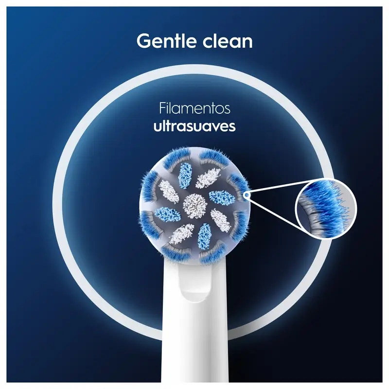 Oral-B Braun Recambio Sensitive Clean, 4 unidades