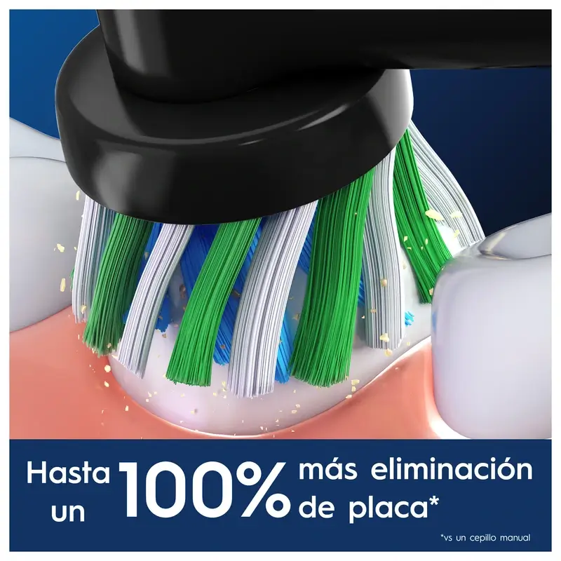 Oral-B Braun Recambio Cross Action Negro, 4 unidades