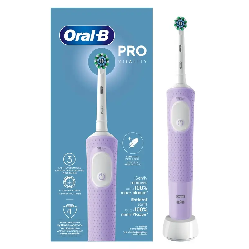 Oral-B Braun Vitality Pro Cepillo Eléctrico Morado, 1 unidades