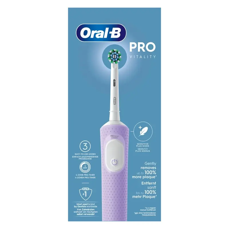 Oral-B Braun Vitality Pro Cepillo Eléctrico Morado, 1 unidades