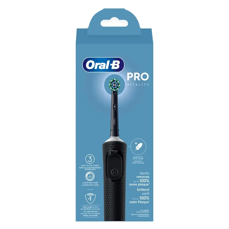 Oral-B Braun Vitality Pro Cepillo Eléctrico Negro, 1 unidad
