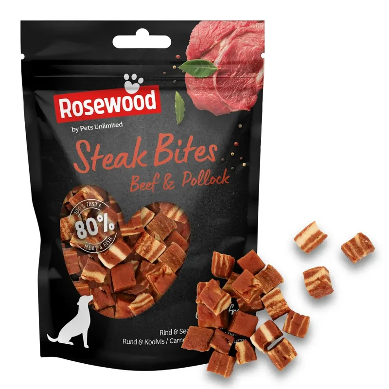 Snack Dog Pets Steak Bites Beef 100 g