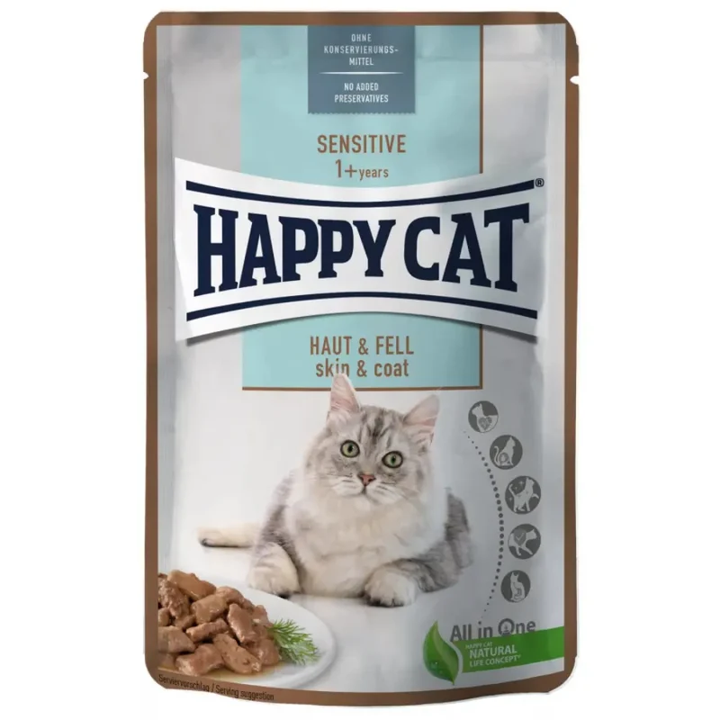 Happy Cat Pouch Sensitive Carne en salsa 85 g