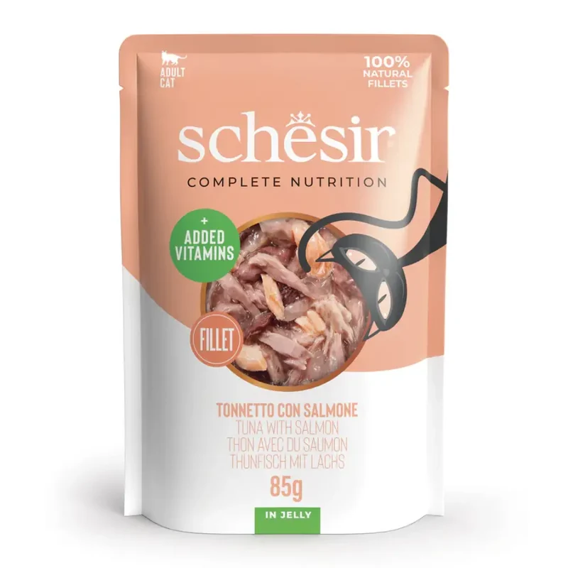 Schesir Sobres Gato 85 g Atún y Salmón