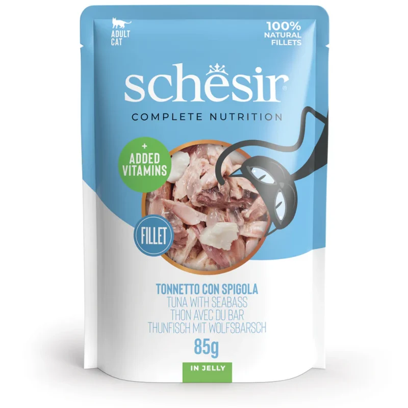 Schesir Sobres Gato 85 g Atún y Lubina