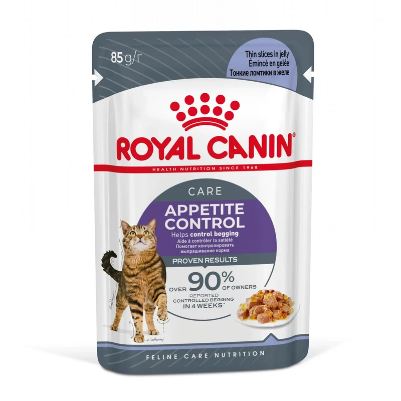 Royal Canin Appetite Control Finas Láminas en Gelatina 85 g Húmedo para Gatos