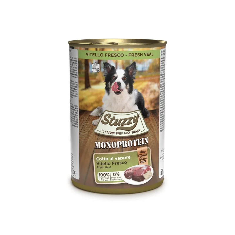 Stuzzy Monoprotein Lata de Perro 400 g Ternera Fresca