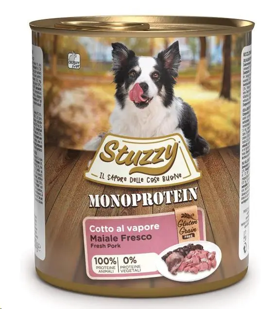 Stuzzy Monoprotein Lata de Perro 800 g Cerdo Fresco
