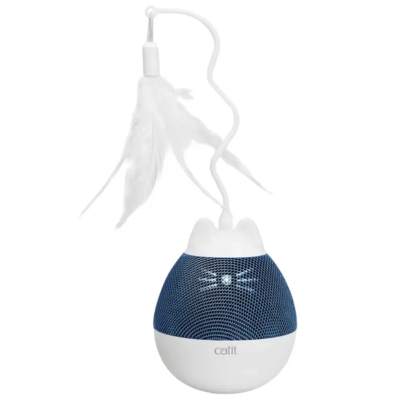 Catit Pixi Juguete Electronico Para Gato Spinner Azul