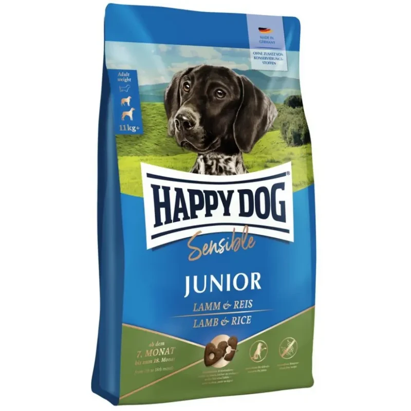 Happy Dog Sensible Young Junior Lamm y Reis