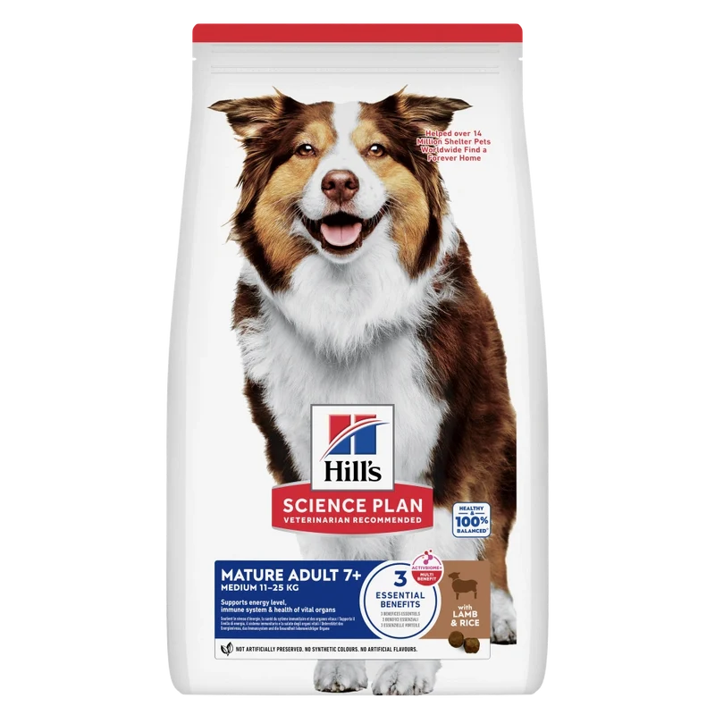 Hill'S Science Plan Mature Adult 7+ Active Longevity Cordero y Arroz 14 kg Alimento para Perros