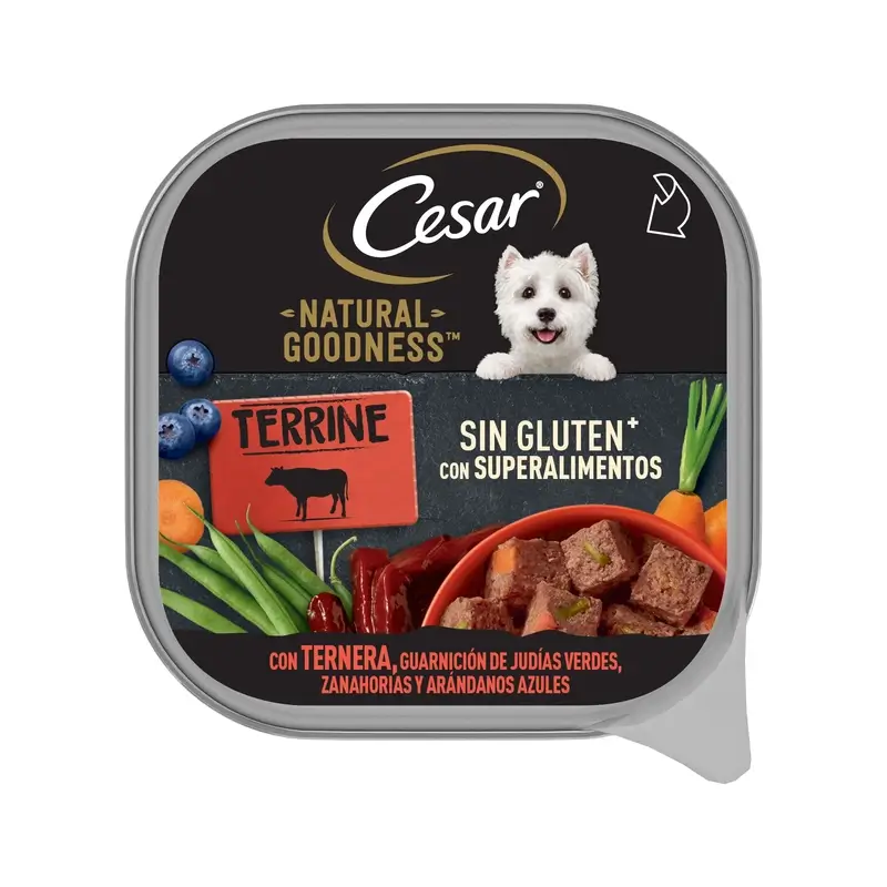 Cesar Natural Muiltipack Buey 16X100Gr