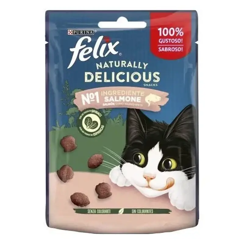 Felix Feline Naturally Delicius Salmon Espinacas Para Gatos 8X50Gr