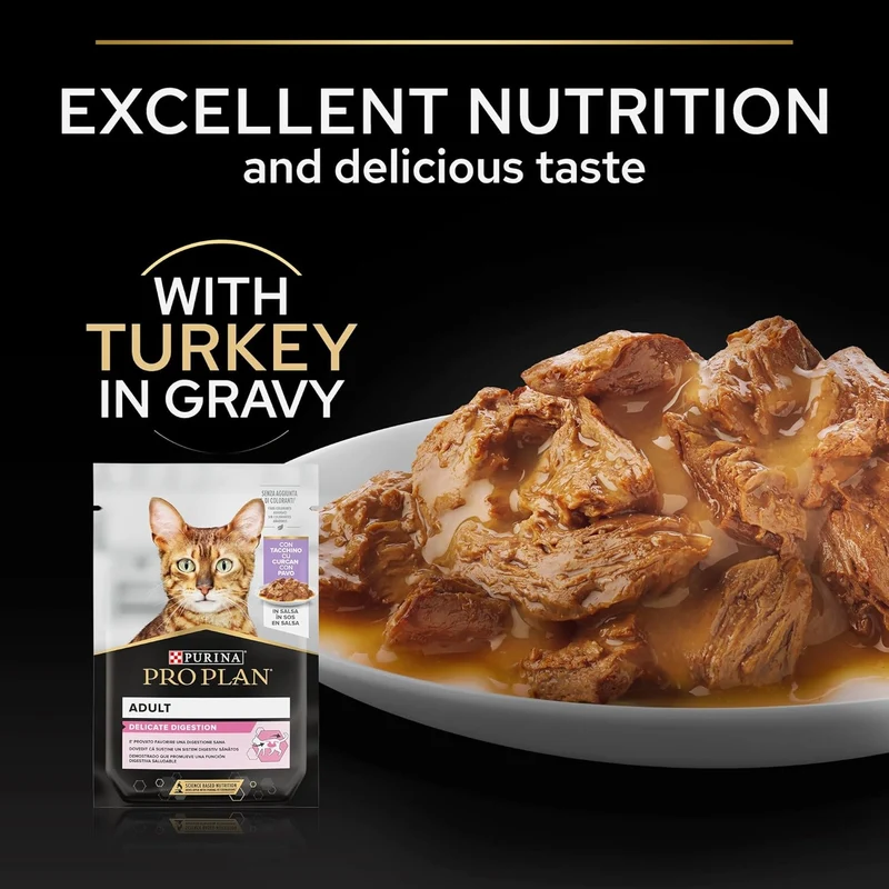 Purina Pro Plan Delicate Digestion Turkey in Gravy Wet Cat Food