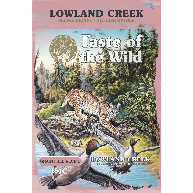 Taste Of The Wild Lowland Creek Chunks In Gravy Grain-Free Wet Cat Food 85G