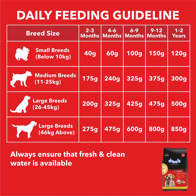Drools Puppy Nutrition Chicken & Egg Puppy Dry Food 1.2Kg