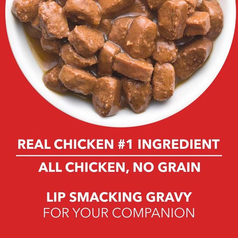 Drools Chicken & Chicken Liver Chunks In Gravy Puppy Wet Food 10+2 Free - 12x60g
