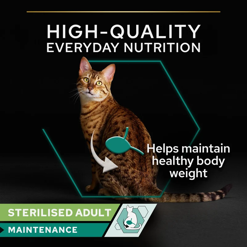 PURINA Pro Plan Sterilised Chicken In Gravy Multipack Adult Wet Cat Food 10X85G