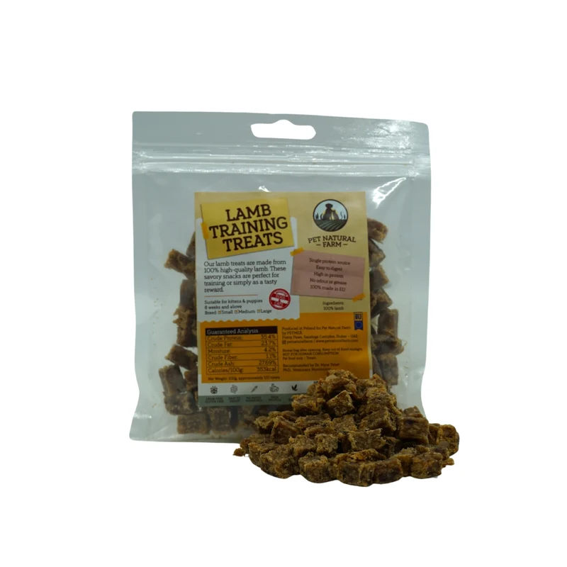 Pet Natural Farm Lamb - Training Treats For Cats & Dogs 100G