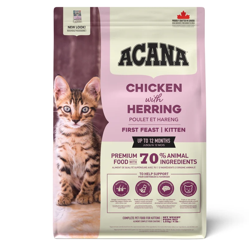 Acana First Feast Kitten Chicken With Herring Dry Cat Food