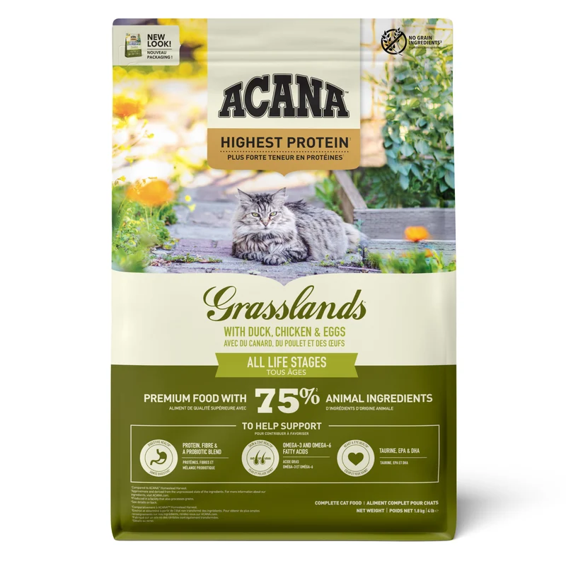 Acana Highest Protein Grassland Dry Cat Food