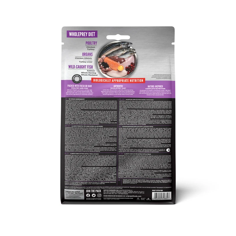 Orijen Kitten Formula - Brain & Muscle Development Cat Dry Food