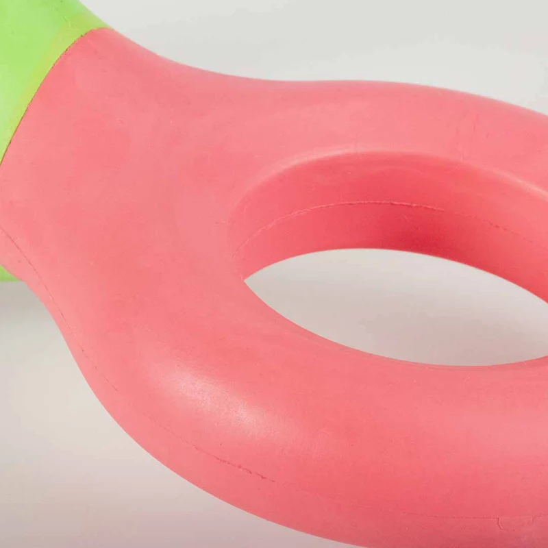 Ebi Coockoo Doodle Strong Rubber Dog Chew Toy - Green & Pink/23x10.5x3cm