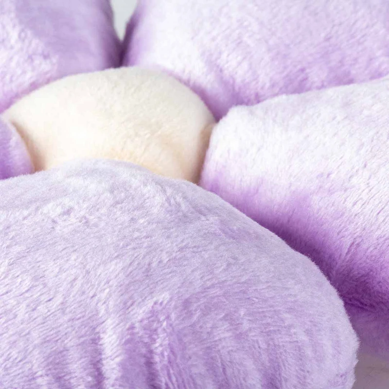 Ebi Coockoo Fun Flower Plush Dog Squeaker Toy - Purple/23x21x5cm