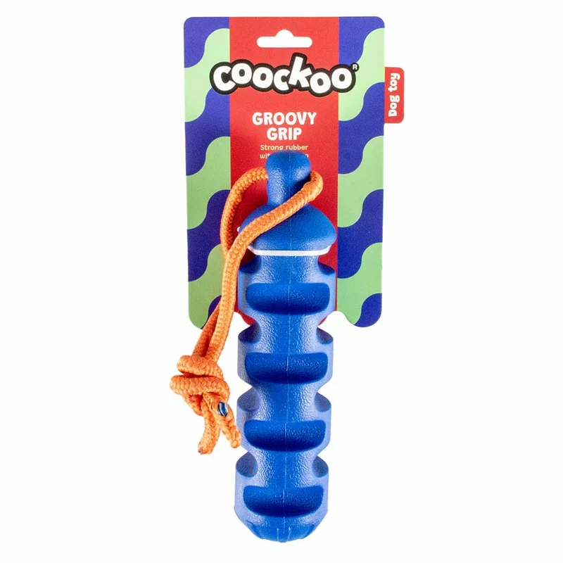 Ebi Coockoo Groovy Grip Dog Tug & Chew Toy - Blue/40x5.7cm
