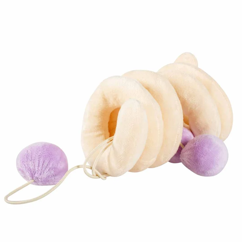 Ebi Coockoo Twister Plush Cat Chase Toy - Beige/36x10x10cm